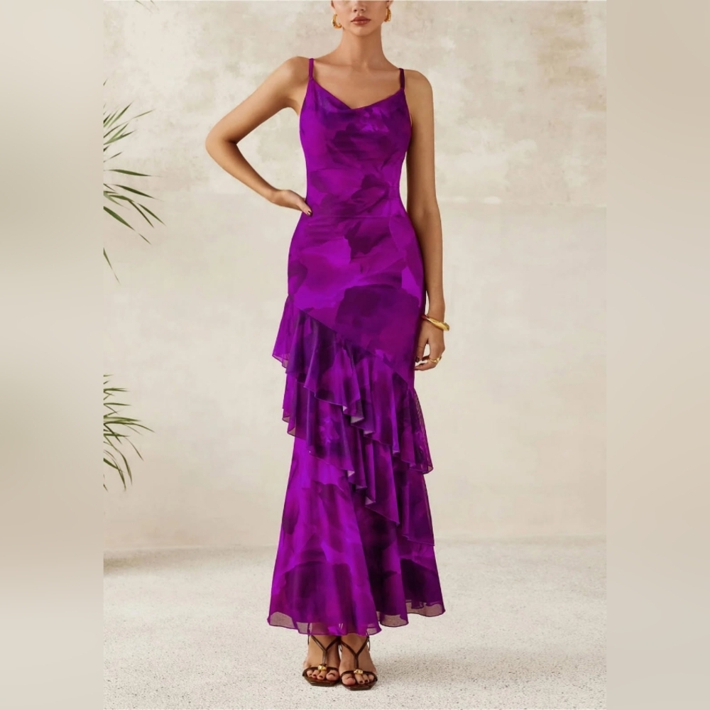 Vibrant Purple Maxi Dress